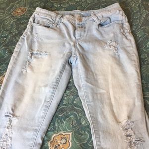 light washed jeans